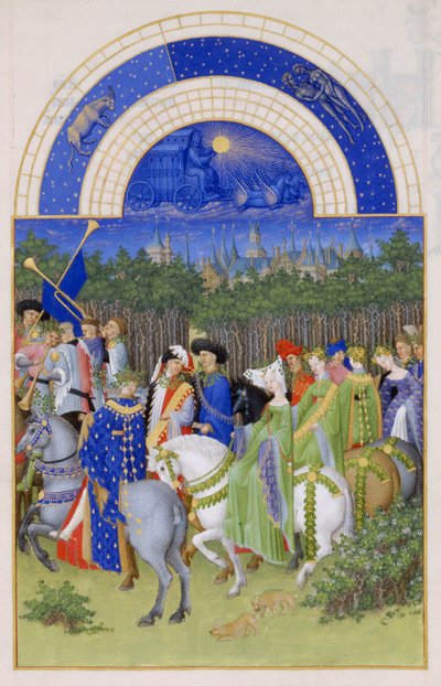 Très Riches Heures des Herzogs von Berry von Frères Limbourg